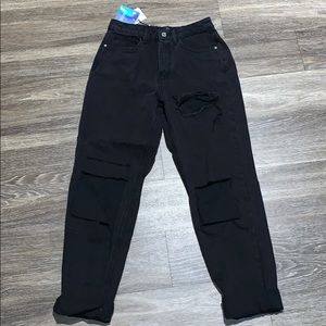 NWT Tall Riot High Rise Extreme Rip Mom Jean